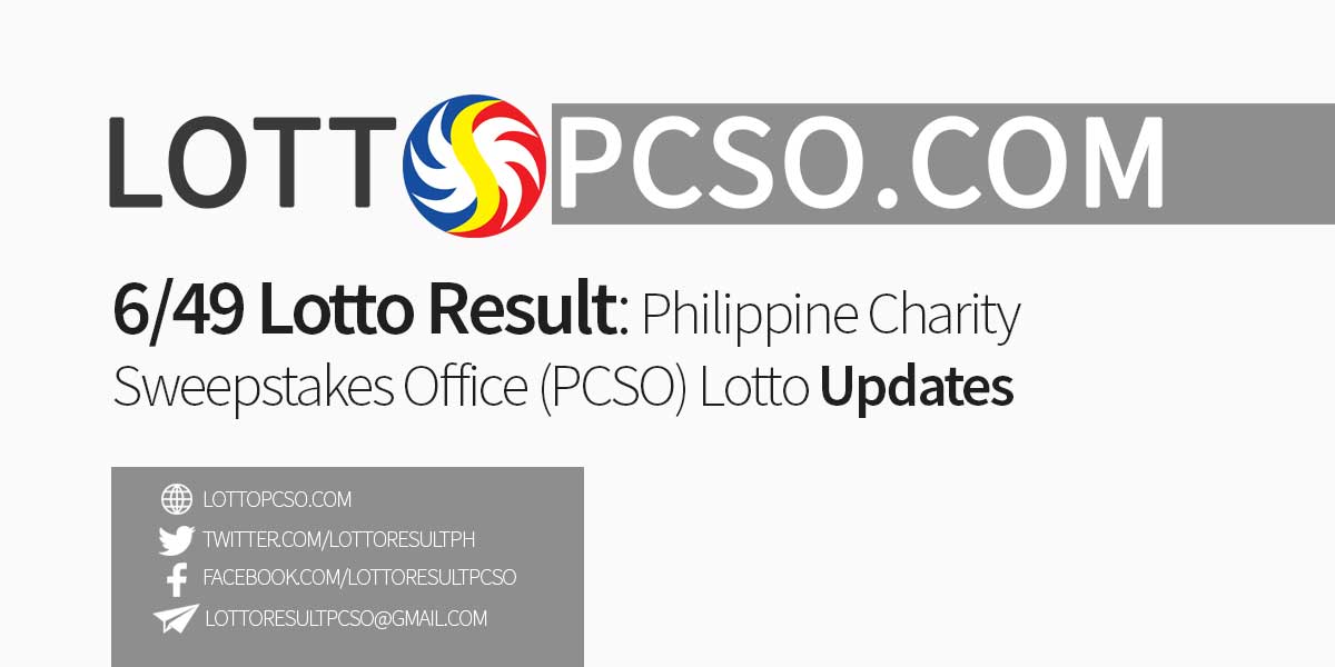 LOTTO RESULT January 9 2020 (6/49)