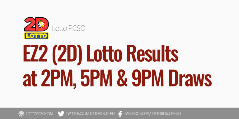 ez 2 lotto result today