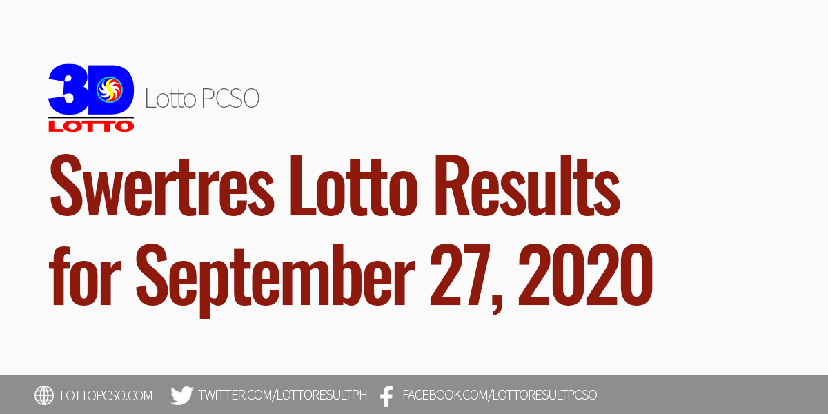swertres lotto result jan 27 2019