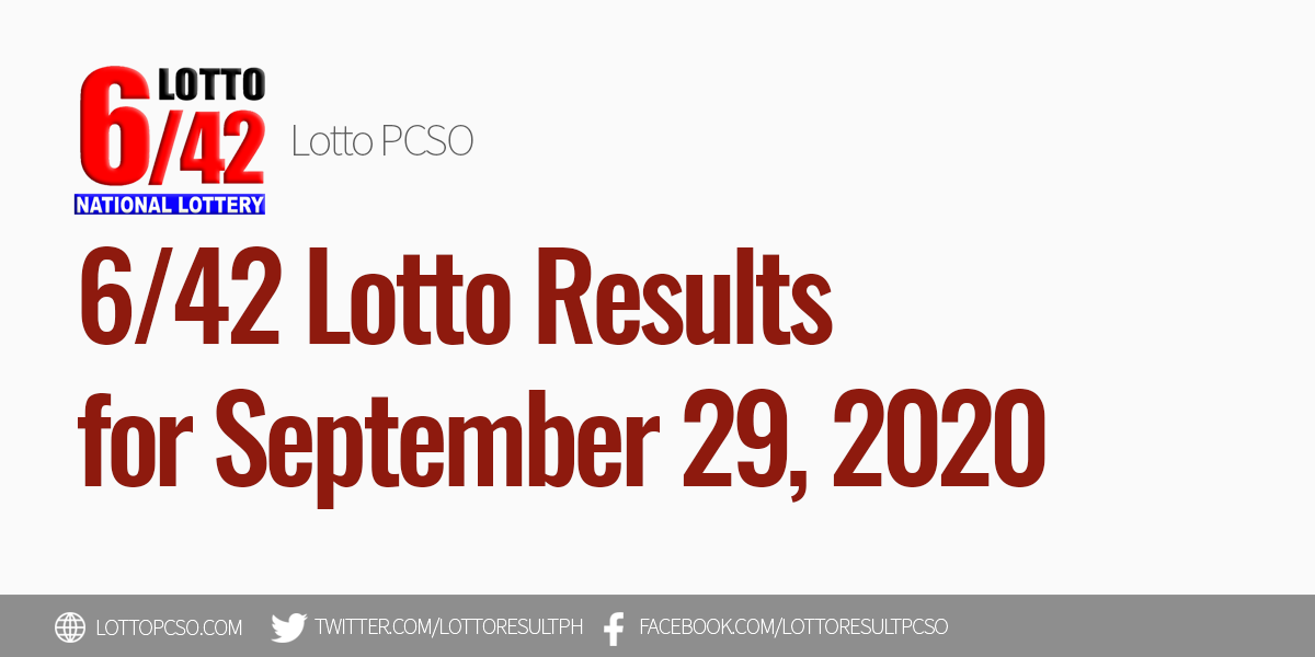 lotto and millionaire raffle numbers 29th september
