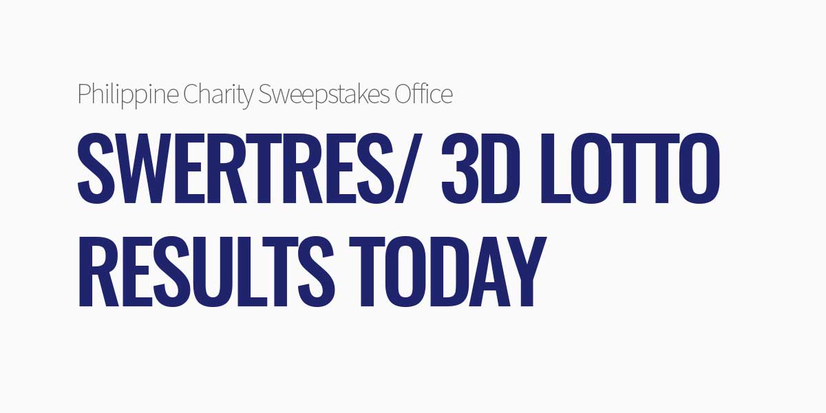 Swertres lotto result tonight 9pm draw discount